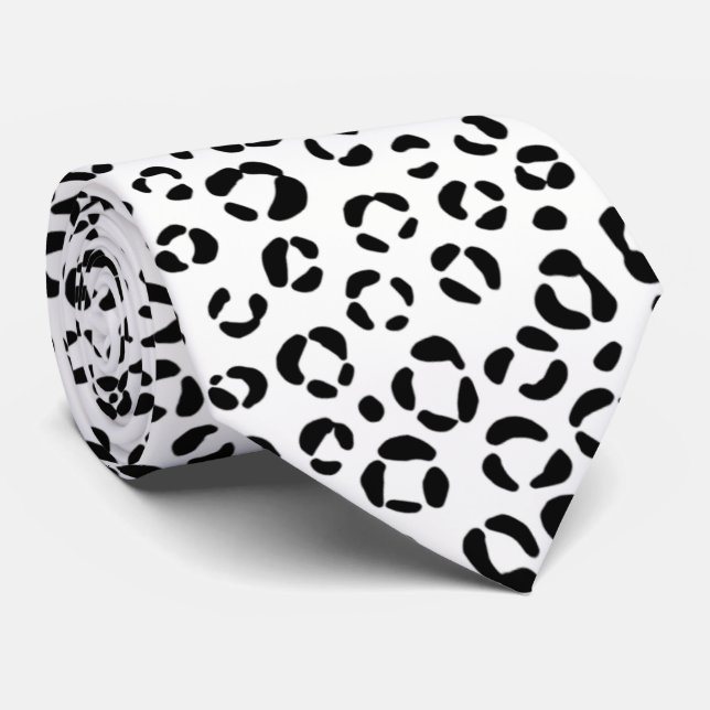 Gravata B&W Impressão Animal Sherpa Blanket (Rolled)