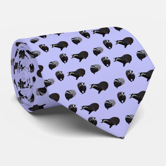 Gravata Badger French Tie (Lilac) (Rolled)