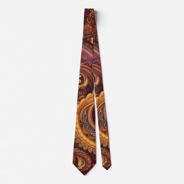 Gravata Baker Brown - Ornate Tie (Frente)