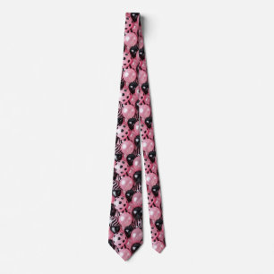 Gravata Balões rosa e preto