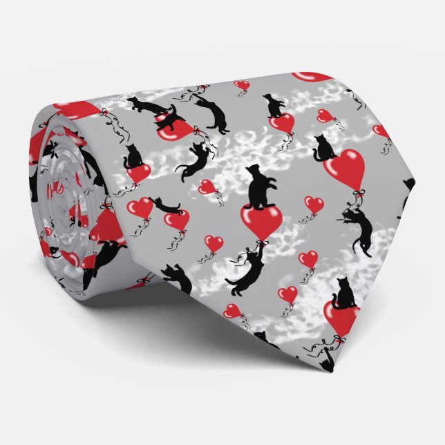 Gravata Balões vermelhos voadores (Rolled)