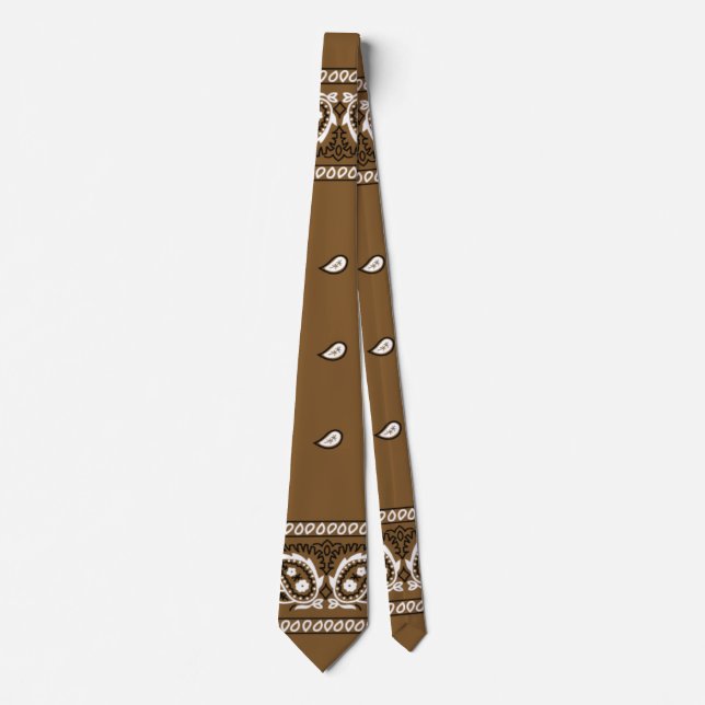 Gravata Bandana True Brown Tie (Frente)