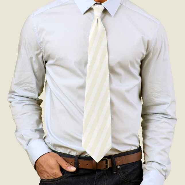 Gravata Bandas Douradas Mínimas de Natal Holiday (Gold striped neck tie pattern. )