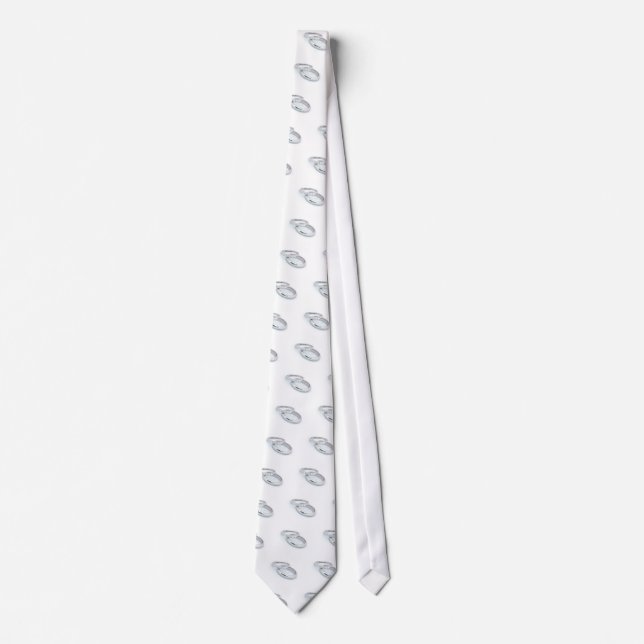 Gravata Bandas Silver Wedding Salvar Data (Frente)