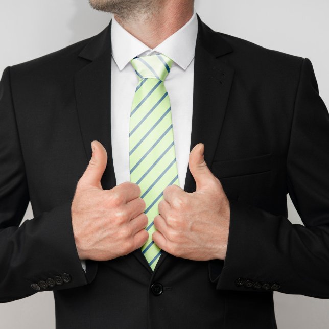 Gravata Bandas verdes e azuis (Criador carregado)