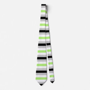 Gravata Bandeira Agender Listrada Orgulho