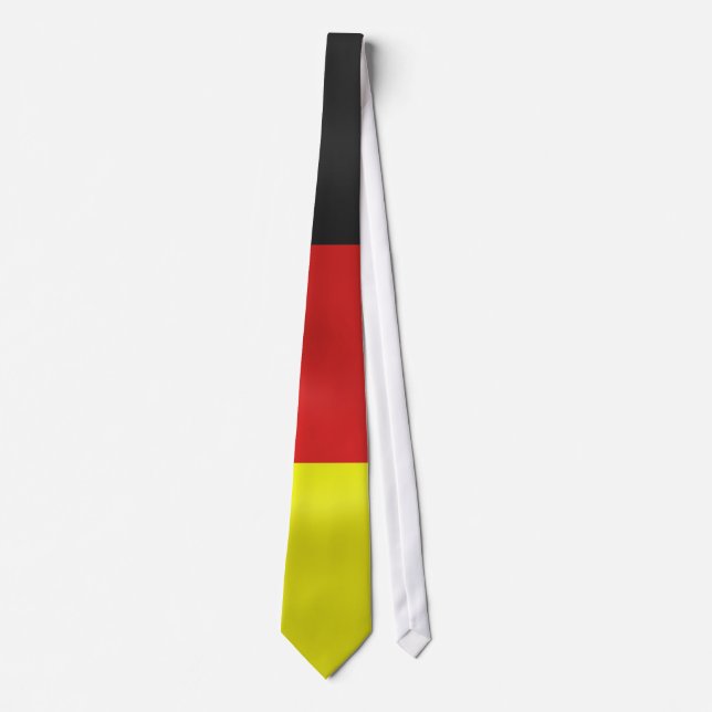 Gravata bandeira alemão quadrada drapejada (Frente)