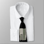 Gravata Bandeira Americana com Shamrocks para St Patricks<br><div class="desc">Bandeira Americana com Camarões para Dia de São Patrício</div>