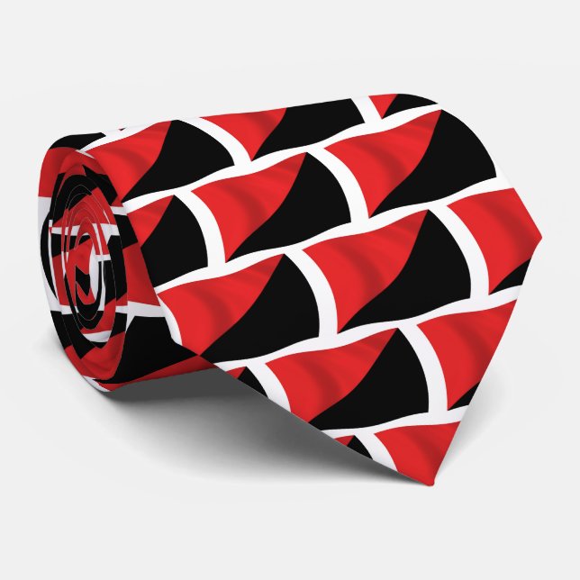 Gravata Bandeira Anarco-Sindicalista (Rolled)