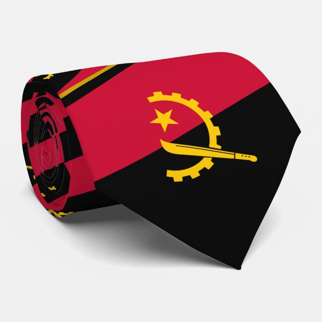 Gravata Bandeira Angolana, Bandeira de Angola (Rolled)
