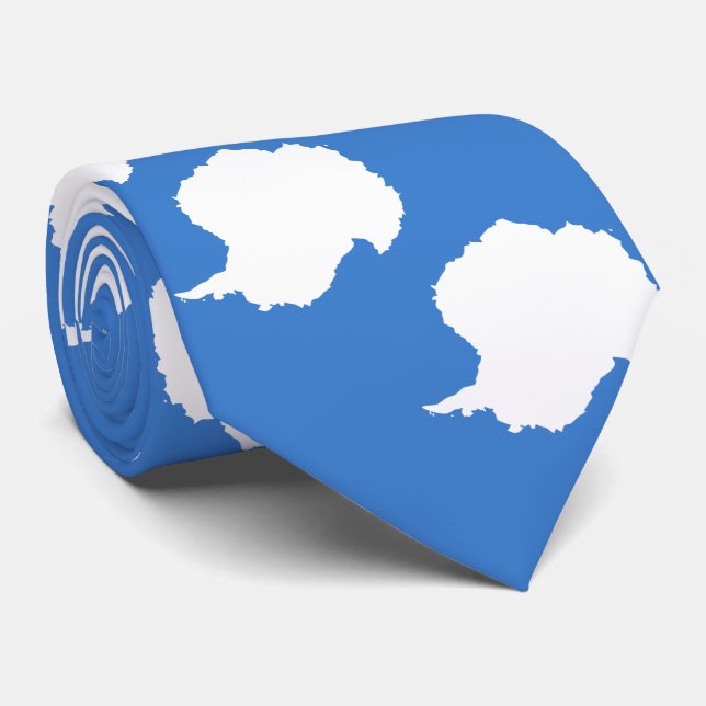 Gravata Bandeira Antártica Patriótica (Rolled)