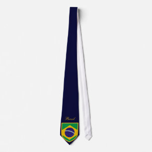 Gravata Bandeira bonita de Brasil