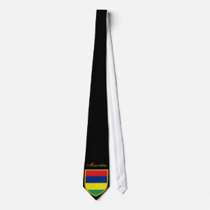 Gravata Bandeira bonita de Maurícia