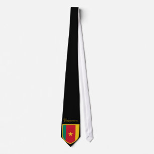 Gravata Bandeira bonita de República dos Camarões