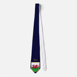 Gravata Bandeira bonita de Wales