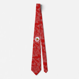 Gravata Bandeira Búlgara Letras Vermelhas AMOR Branco no V