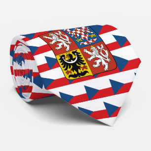 Gravata Bandeira Checa e Grande Casaco de Armas, República