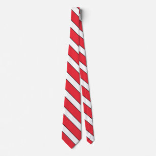 Gravata Bandeira da Áustria Strips Red White Elegant Patr