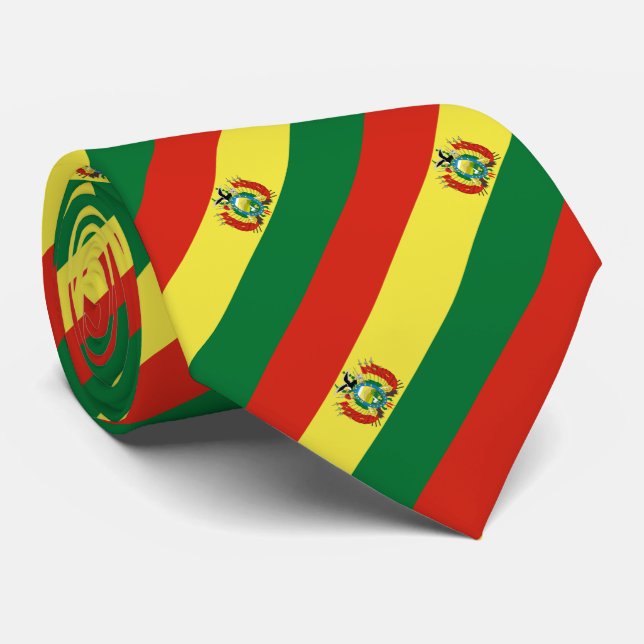Gravata Bandeira da Bolívia (Rolled)