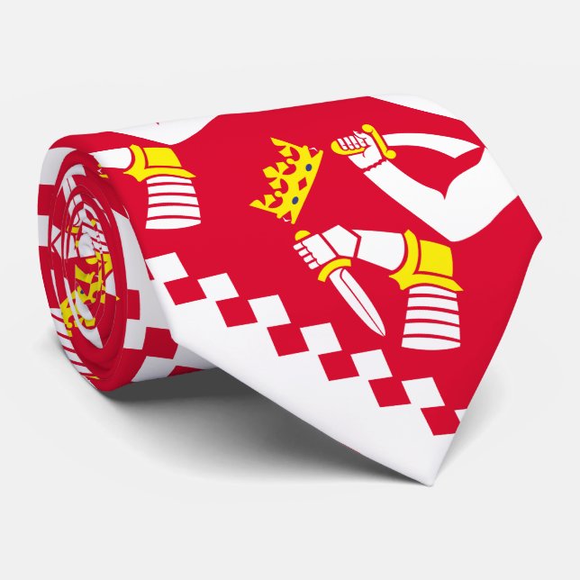 Gravata Bandeira da Carélia do Norte (Rolled)