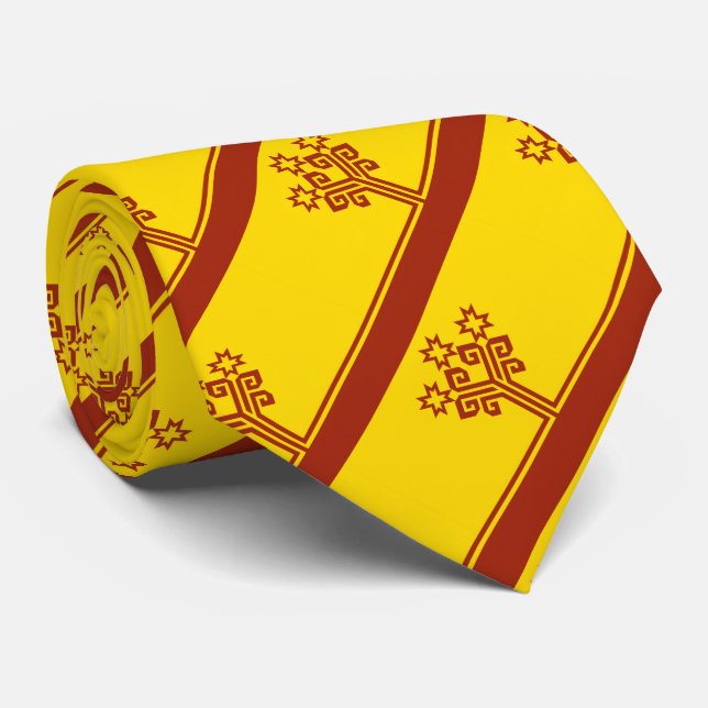 Gravata Bandeira da Chuváchia (Rolled)
