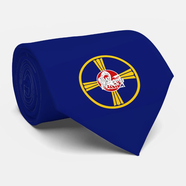 Gravata Bandeira da Cidade de Omaha (Nebraska) (Rolled)