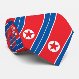 Gravata Bandeira da Coreia do Norte