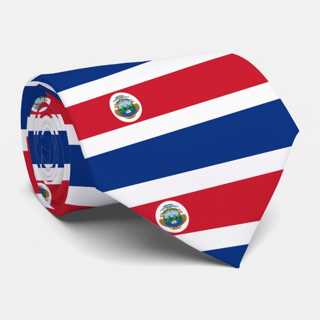 Gravata bandeira da Costa Rica (Rolled)