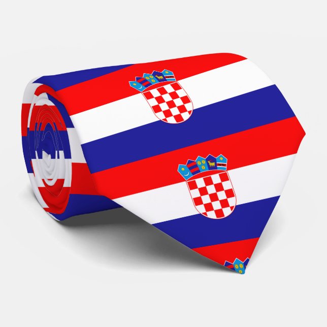Gravata Bandeira da Croácia (Rolled)