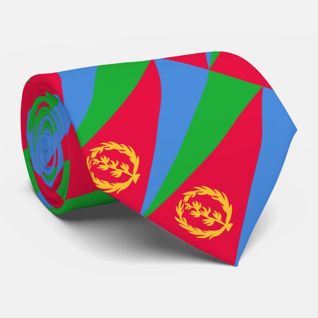 Gravata Bandeira da Eritreia (Rolled)