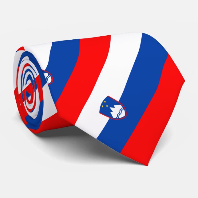 Gravata Bandeira da Eslovênia (Rolled)