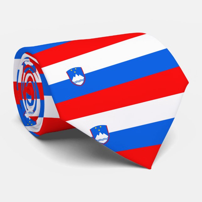 Gravata Bandeira da Eslovênia (Rolled)