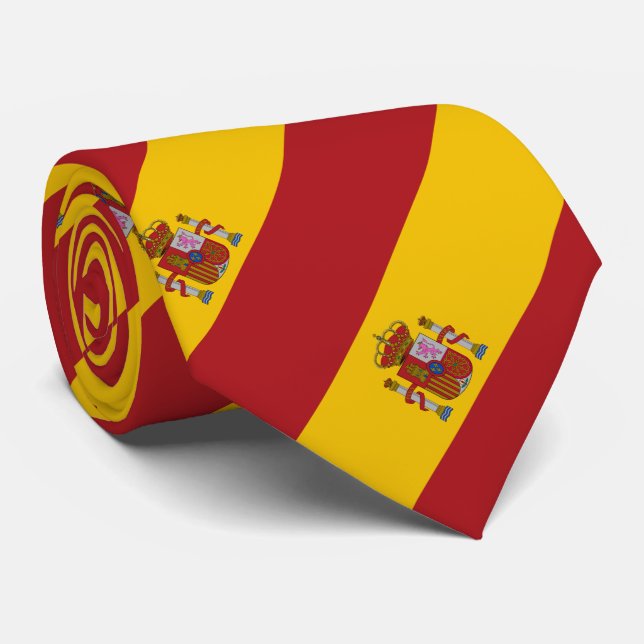 Gravata Bandeira da Espanha (Rolled)