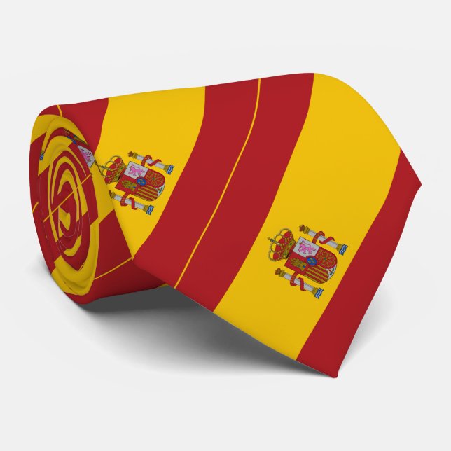 Gravata Bandeira da Espanha (Rolled)