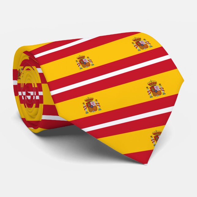 Gravata Bandeira da espanha - Bandera de España - bandeira (Rolled)