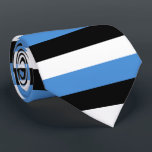 Gravata Bandeira da Estônia<br><div class="desc">Sinalizador das cores da Estônia: preto,  azul,  branco</div>