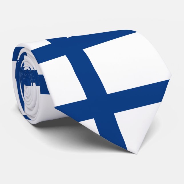 Gravata Bandeira da Finlândia (Rolled)