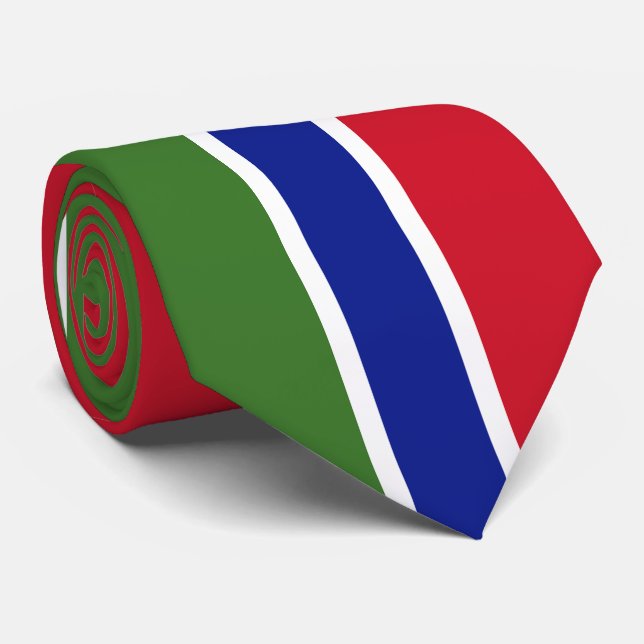Gravata Bandeira da Gâmbia (Rolled)
