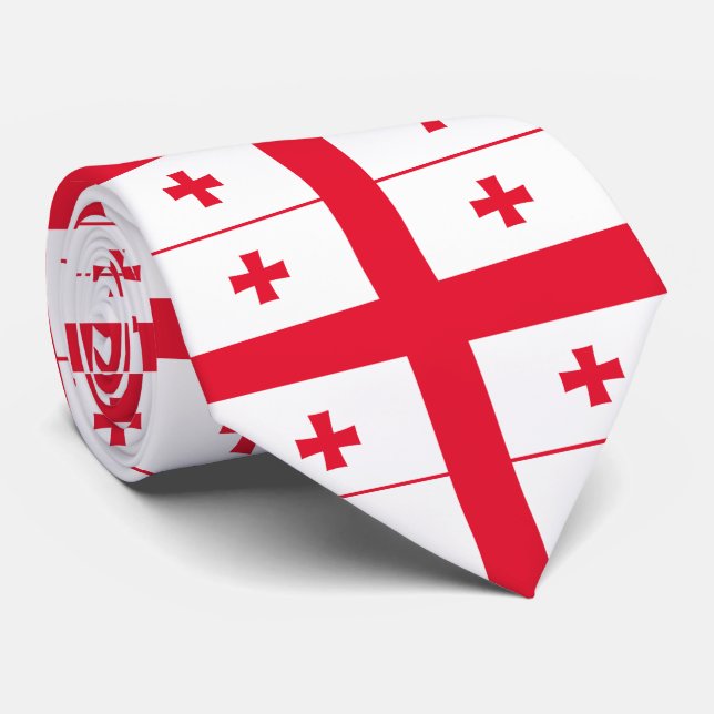 Gravata Bandeira da Geórgia (Rolled)