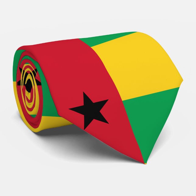 Gravata Bandeira da Guiné-Bissau (Rolled)