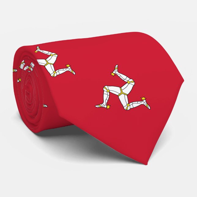 Gravata Bandeira da Ilha de Man (Rolled)