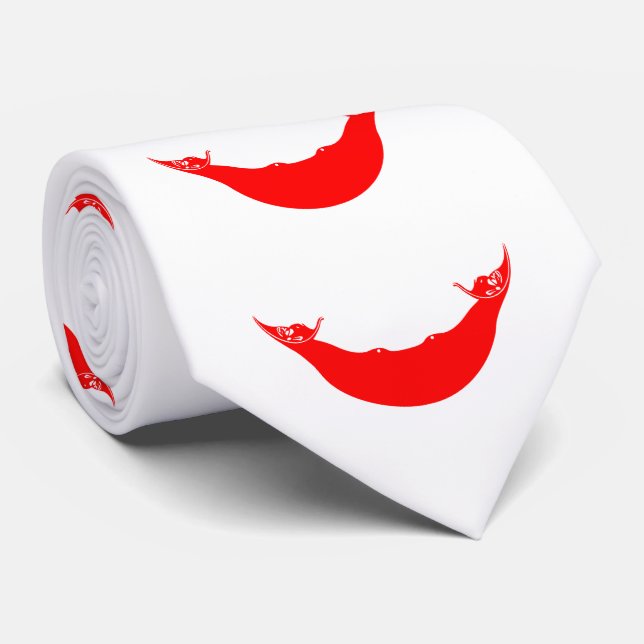 Gravata Bandeira da Ilha de Páscoa (Rolled)