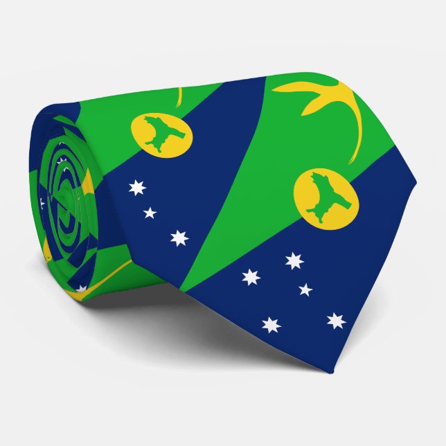 Gravata Bandeira da Ilha do Natal (Rolled)