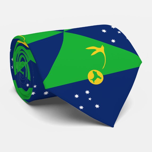 Gravata Bandeira da Ilha do Natal (Rolled)