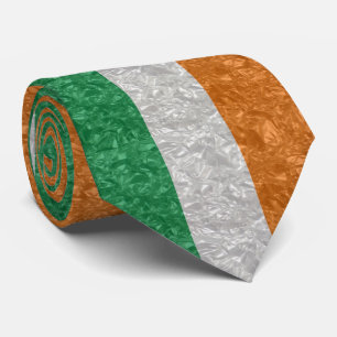 Gravata Bandeira da Irlanda - Desenhada