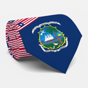 Gravata Bandeira da Libéria e Casaco de Armas, Bandeira da