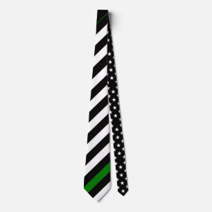 Gravata Bandeira da Linha Verde Fina (Estados Unidos)
