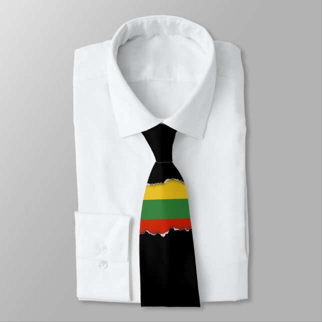 Gravata Bandeira da Lituânia (Amarrado)