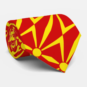 Gravata Bandeira da Macedônia do Norte