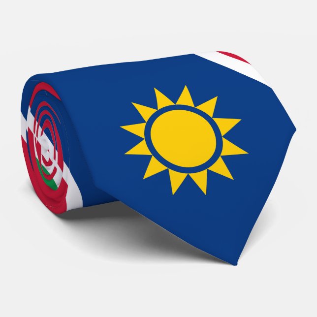 Gravata Bandeira da Namíbia (Rolled)